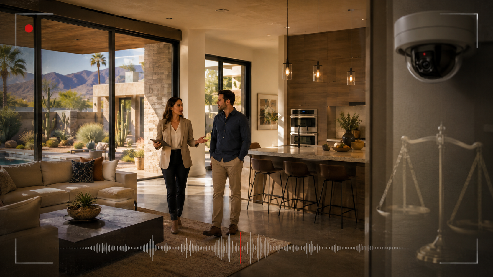 Smart Cameras watching real estate buyers